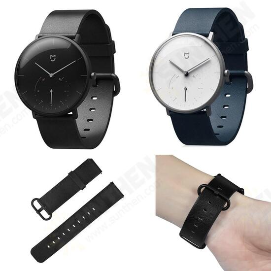 Replacement Genuine Leather Strap Watch Band for Xiaomi Mijia Smart Watch Non-original Replacement Genuine Leather Strap Watch Band for Xiaomi Mijia Smart Watch Non-original
