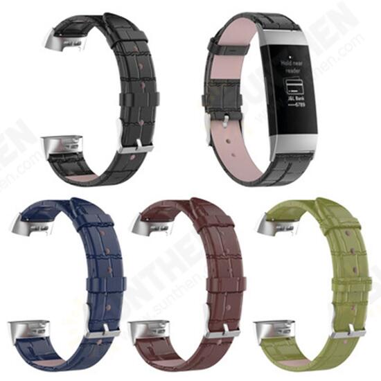 Replacement Leather Watch Band Strap for Smart Watch Fitbit Charge 3 Replacement Leather Watch Band Strap for Smart Watch Fitbit Charge 3