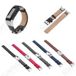 Retro Metal Buckle Leather Strap Smart Watch Band For Garmin Vivosmart HR Retro Metal Buckle Leather Strap Smart Watch Band For Garmin Vivosmart HR