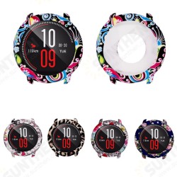 Siicone Colorful Pattern Watch Case Cover Watch Cover for Amazfit Pace Siicone Colorful Pattern Watch Case Cover Watch Cover for Amazfit Pace