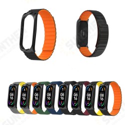 Silicone Powerful Magnetic Replacement Strap Smart Watch Band for Xiaomi Mi Band 6/5