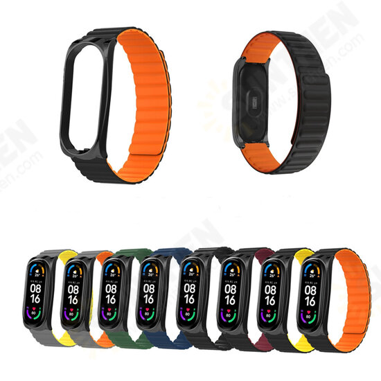 Silicone Powerful Magnetic Replacement Strap Smart Watch Band for Xiaomi Mi Band 6/5 Silicone Powerful Magnetic Replacement Strap Smart Watch Band for Xiaomi Mi Band 6/5