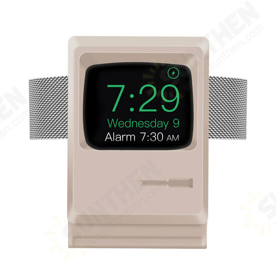Silicone Retro Style Dock Watch Charger for Apple Watch 1 2 3 Series