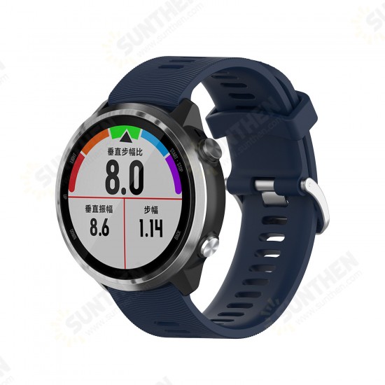Silicone Watch Band Color Watch Strap for Garmin Forerunner 645 Smart Watch