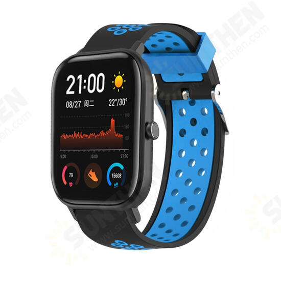 Silicone Watch Band Replacement Watch Strap for Amazfit GTS Smart Watch