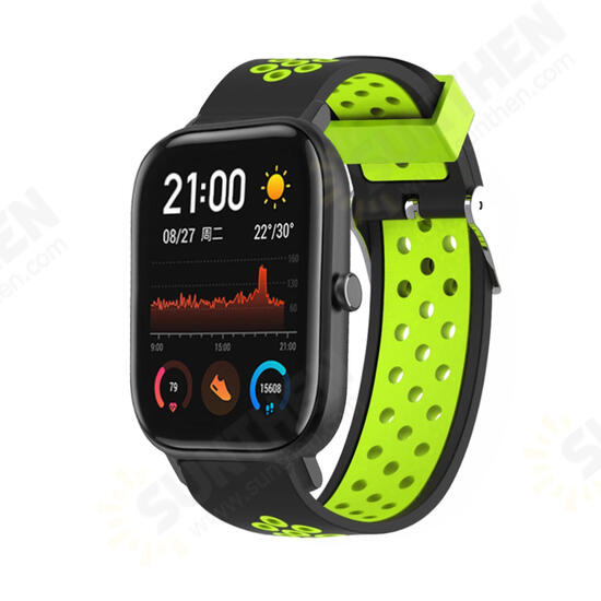 Silicone Watch Band Replacement Watch Strap for Amazfit GTS Smart Watch
