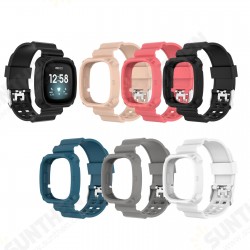 Silicone Watch Strap Watch Cover Case for Fitbit Versa 3 Sense Watch Silicone Watch Strap Watch Cover Case for Fitbit Versa 3 Sense Watch