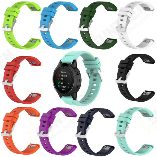 Smooth Multi-color Replacement Strap For Garmin Fenix 5/Forerunner 935 Smooth Multi-color Replacement Strap For Garmin Fenix 5/Forerunner 935