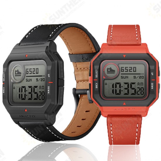 Soft Leather Watch Band Replacement Watch Strap for Amazfit NEO Smart Watch Soft Leather Watch Band Replacement Watch Strap for Amazfit NEO Smart Watch