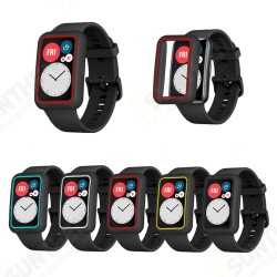 Soft TPU Two-color Half-pack Watch Case Cover Watch Protector for HuWatch Fit Soft TPU Two-color Half-pack Watch Case Cover Watch Protector for HuWatch Fit