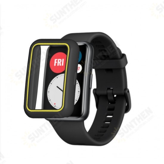 Soft TPU Two-color Half-pack Watch Case Cover Watch Protector for HuWatch Fit Soft TPU Two-color Half-pack Watch Case Cover Watch Protector for HuWatch Fit