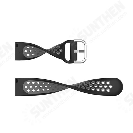Split Color Dot Pattern Breathable Waterproof Soft Silicone Watch Band Strap Replacement for Fitbit Versa 2 / Fitbit Versa / Fitbit Versa Lite Split Color Dot Pattern Breathable Waterproof Soft Silicone Watch Band Strap Replacement for Fitbit Versa 2 / Fitbit Versa / Fitbit Versa Lite