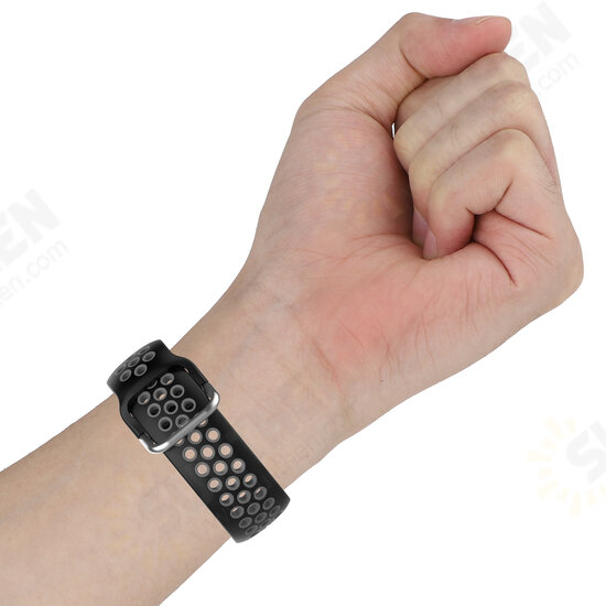 Split Color Dot Pattern Breathable Waterproof Soft Silicone Watch Band Strap Replacement for Fitbit Versa 2 / Fitbit Versa / Fitbit Versa Lite Split Color Dot Pattern Breathable Waterproof Soft Silicone Watch Band Strap Replacement for Fitbit Versa 2 / Fitbit Versa / Fitbit Versa Lite