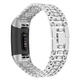 Stainless Steel Diamond-encrusted Watch Band Strap for Fitbit charge 3 Smart Watch Stainless Steel Diamond-encrusted Watch Band Strap for Fitbit charge 3 Smart Watch