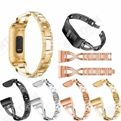 Stainless Steel Watch Band Strap Replacement For Fitbit Charge 3 Stainless Steel Watch Band Strap Replacement For Fitbit Charge 3