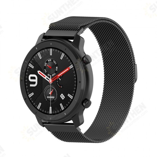 Stainless Steel Watch Band for Amazfit GTR 42MM Smart Watch