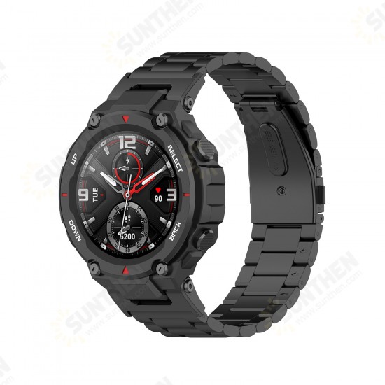 Stainless Steel Watch Band with Band Adjust Tool for Amazfit T-REX A1918 Smart Watch