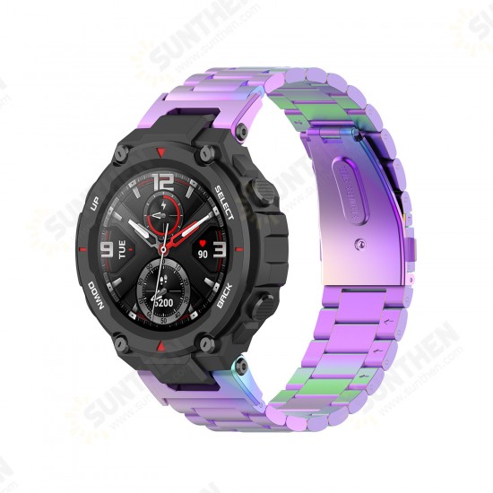 Stainless Steel Watch Band with Band Adjust Tool for Amazfit T-REX A1918 Smart Watch