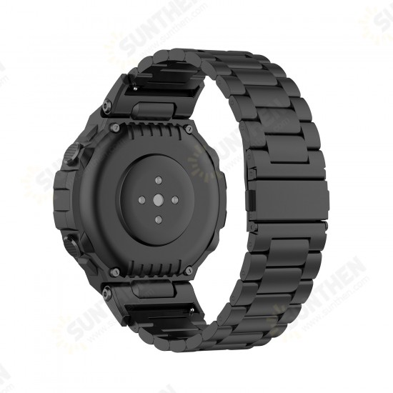 Stainless Steel Watch Band with Band Adjust Tool for Amazfit T-REX A1918 Smart Watch