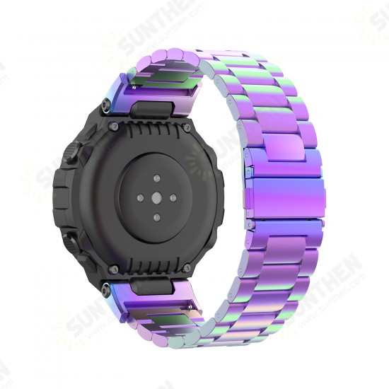 Stainless Steel Watch Band with Band Adjust Tool for Amazfit T-REX A1918 Smart Watch