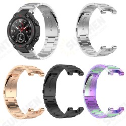 Stainless Steel Watch Band with Band Adjust Tool for Amazfit T-REX A1918 Smart Watch Stainless Steel Watch Band with Band Adjust Tool for Amazfit T-REX A1918 Smart Watch