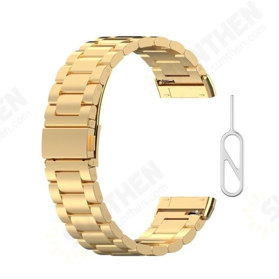 Stainless Steel with Watch Tool Replacement Watch Strap for Fitbit Versa 3 Sense Watch