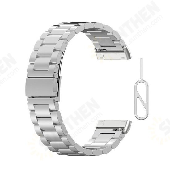 Stainless Steel with Watch Tool Replacement Watch Strap for Fitbit Versa 3 Sense Watch
