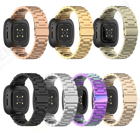 Stainless Steel with Watch Tool Replacement Watch Strap for Fitbit Versa 3 Sense Watch