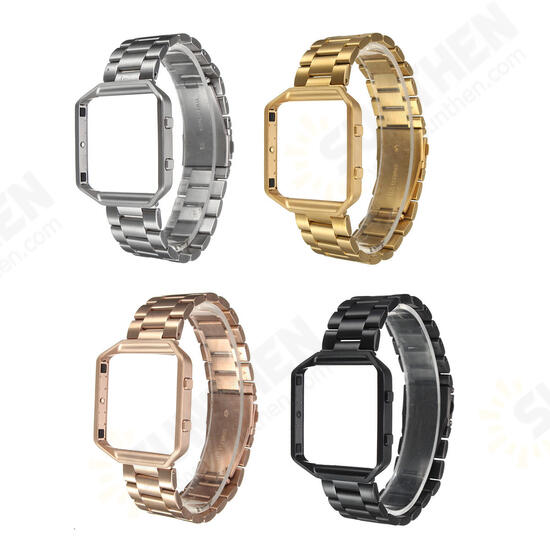 Steel Metal Frame Watch Case Cover Frame Watch Band For Fitbit Blaze Watch