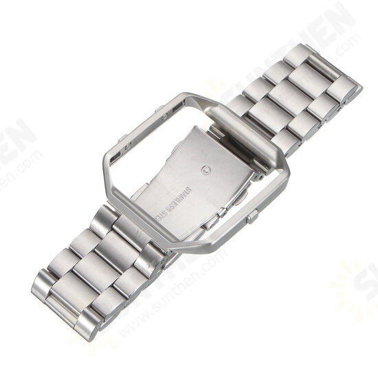 Steel Metal Frame Watch Case Cover Frame Watch Band For Fitbit Blaze Watch