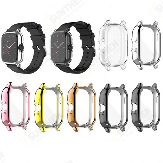 TPU All-inclusive Anti-fall Watch Sheel Protector Watch Case Cover For Amazfit GTS 2