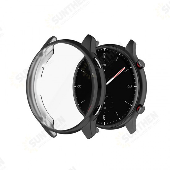 TPU All-inclusive Scratch Resistant Watch Case Cover Watch Shell Protector For Amazfit GTR 2 TPU All-inclusive Scratch Resistant Watch Case Cover Watch Shell Protector For Amazfit GTR 2