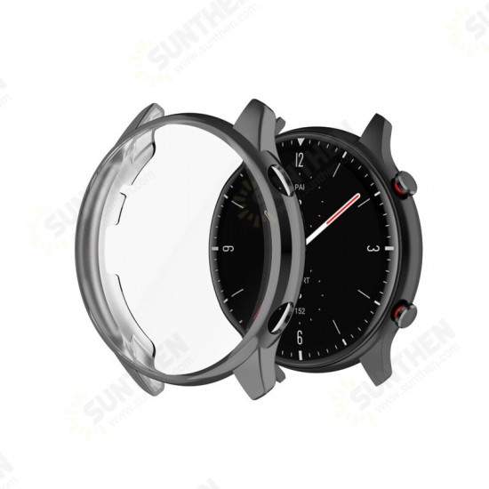 TPU All-inclusive Scratch Resistant Watch Case Cover Watch Shell Protector For Amazfit GTR 2 TPU All-inclusive Scratch Resistant Watch Case Cover Watch Shell Protector For Amazfit GTR 2