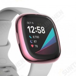 TPU Full Cover Watch Protector Case Cover for Fitbit Versa 3 Sense Smart Watch TPU Full Cover Watch Protector Case Cover for Fitbit Versa 3 Sense Smart Watch