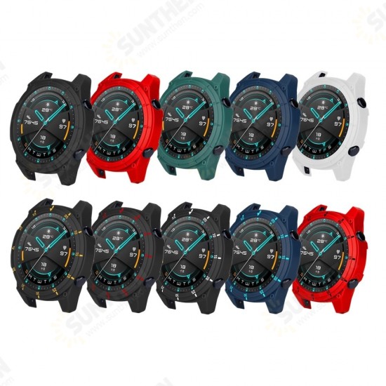 TPU Pure/Dual Color Watch Case Watch Cover for HuWatch GT2 46mm