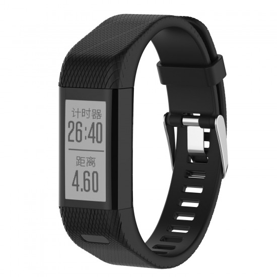 Texture Silicone Replacement Strap Smart Watch Band For Garmin Vivosmart HR+/Approach X10/X40