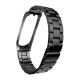 Three Beads Solid Stainless Steel Watch Band Watch Strap Replacement for Xiaomi Miband 4 Non-original