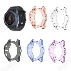 Translucent Non-Yellow Soft TPU Shockproof Watch Case Cover for Garmin Fenix 5X Translucent Non-Yellow Soft TPU Shockproof Watch Case Cover for Garmin Fenix 5X