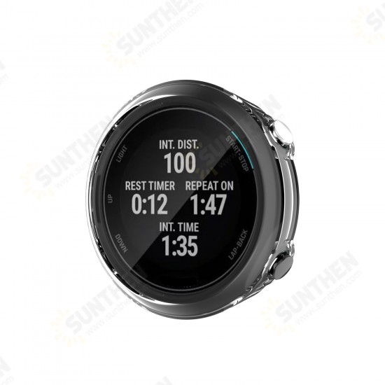 Transparent Anti-Fall Watch Case Cover for Garmin Swim 2/Forerunner 45 Smart Watch