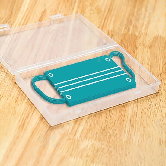 Transparent Disposable Face Mask Maintenance Tool Storage Box Small Items Watch Box Container Case