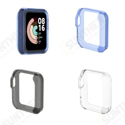 Transparent TPU Half-pack Watch Case Cover Watch Protector For Xiaomi Mi Watch Lite Transparent TPU Half-pack Watch Case Cover Watch Protector For Xiaomi Mi Watch Lite