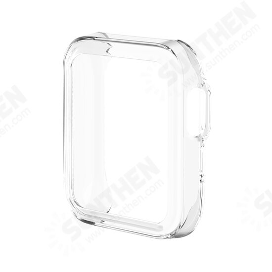 Transparent TPU Half-pack Watch Case Cover Watch Protector For Xiaomi Mi Watch Lite