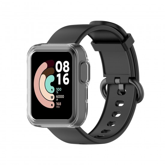 Transparent TPU Half-pack Watch Case Cover Watch Protector For Xiaomi Mi Watch Lite