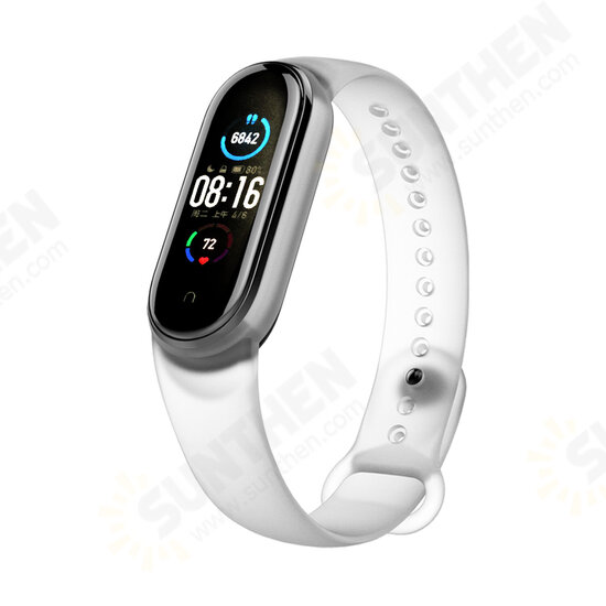 Transparent Watch Band Watch Strap Replacement for Xiaomi Miband 5 Mi Band 5 Non-original