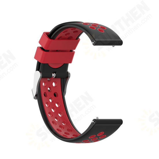 Two-color Breathable Waterproof Replacement Strap Smart Watch Band For Samsung Galaxy Watch 46MM