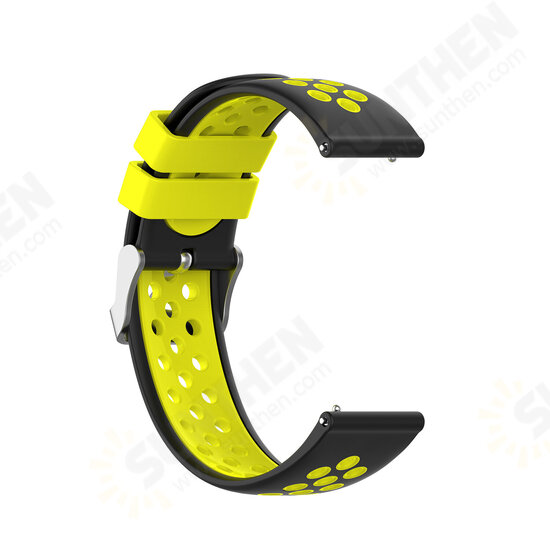 Two-color Breathable Waterproof Replacement Strap Smart Watch Band For Samsung Galaxy Watch 46MM