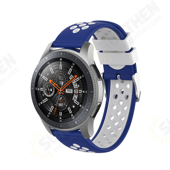 Two-color Breathable Waterproof Replacement Strap Smart Watch Band For Samsung Galaxy Watch 46MM Two-color Breathable Waterproof Replacement Strap Smart Watch Band For Samsung Galaxy Watch 46MM