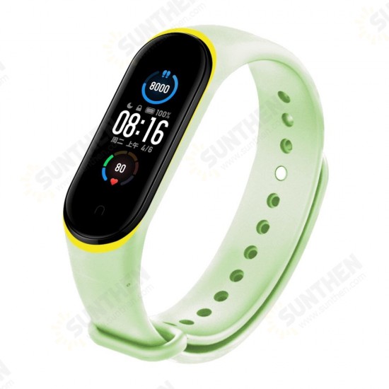 Two-color Luminous Smart Watch Band Replacement Strap For Xiaomi Mi Band 5 Non-original