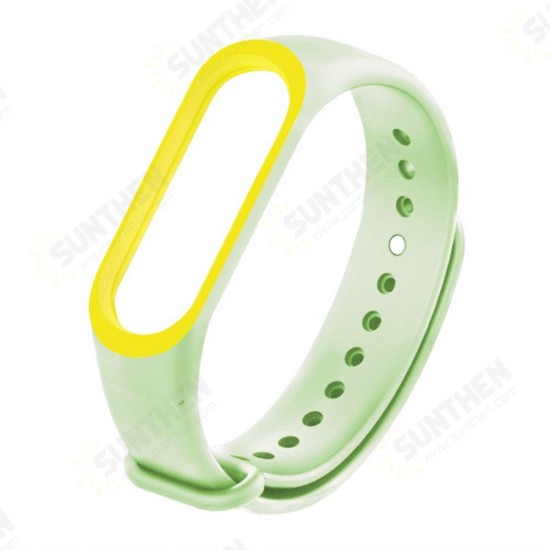 Two-color Luminous Smart Watch Band Replacement Strap For Xiaomi Mi Band 5 Non-original
