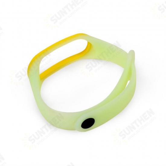 Two-color Luminous Smart Watch Band Replacement Strap For Xiaomi Mi Band 5 Non-original